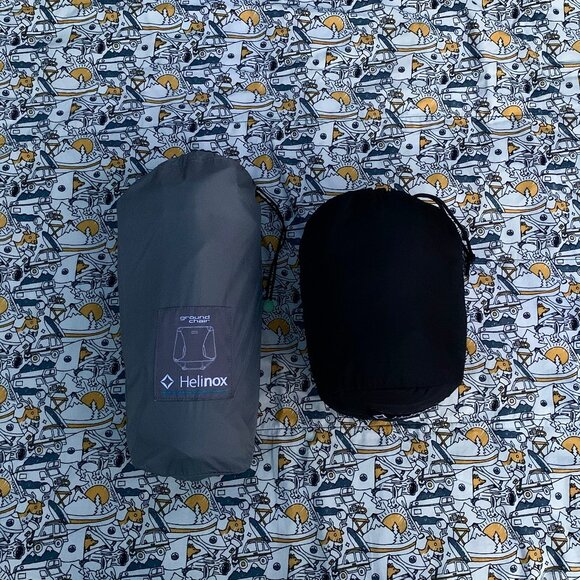 Helinox Ultralight Ground Chair and Down Seat Warmer - Picture 4 of 11